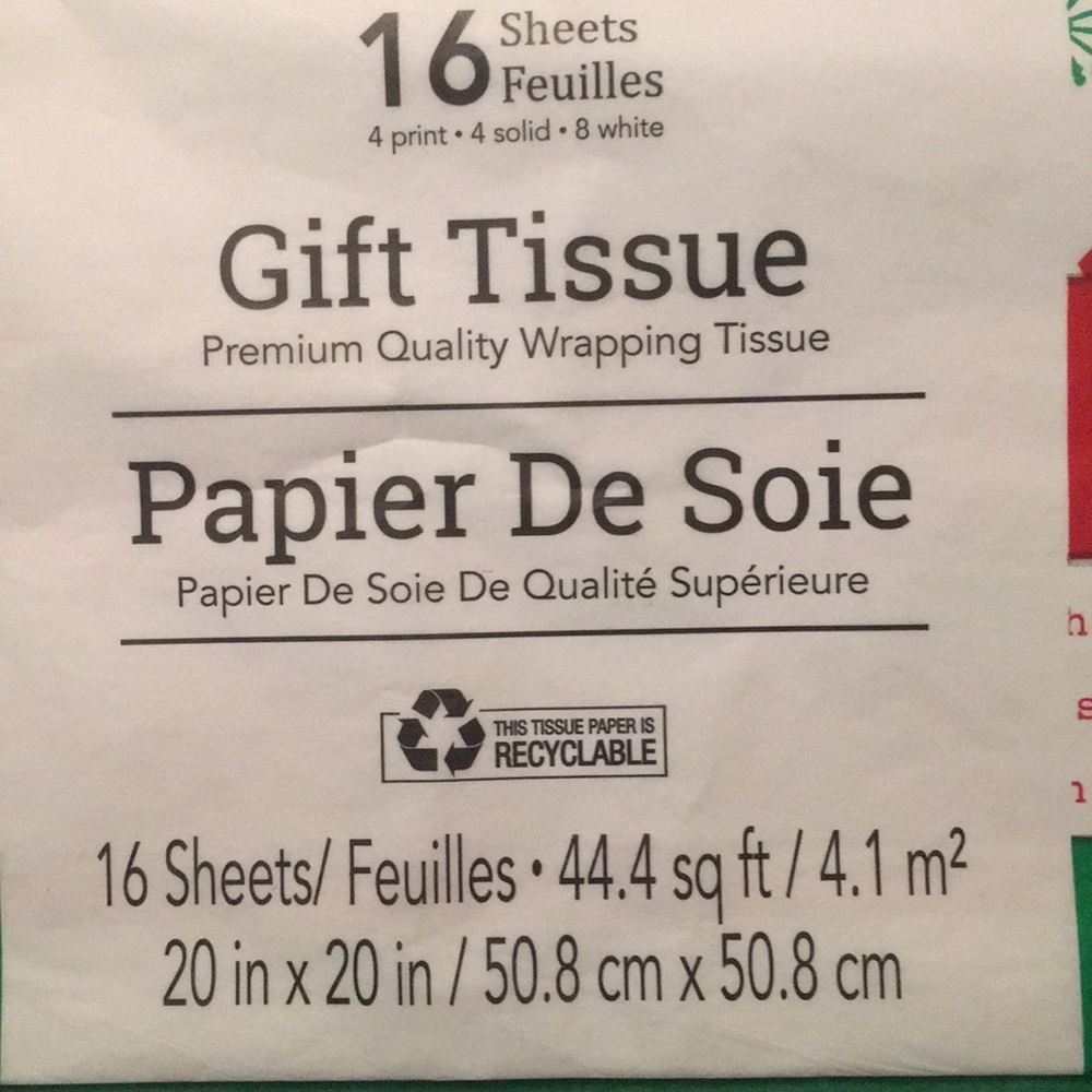 Christmas Gift Tissue papers